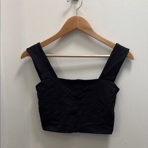 Susana Monaco wide strapped cropped top